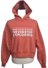 The North Face Hoodie Never Stop Exploring Womens Medium Orange Outdoor Gorpcore