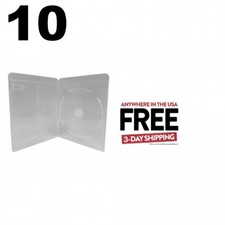 10 PREMIUM SLIM Clear Blu-Ray Single Cases 7MM  1-3 DAYS
