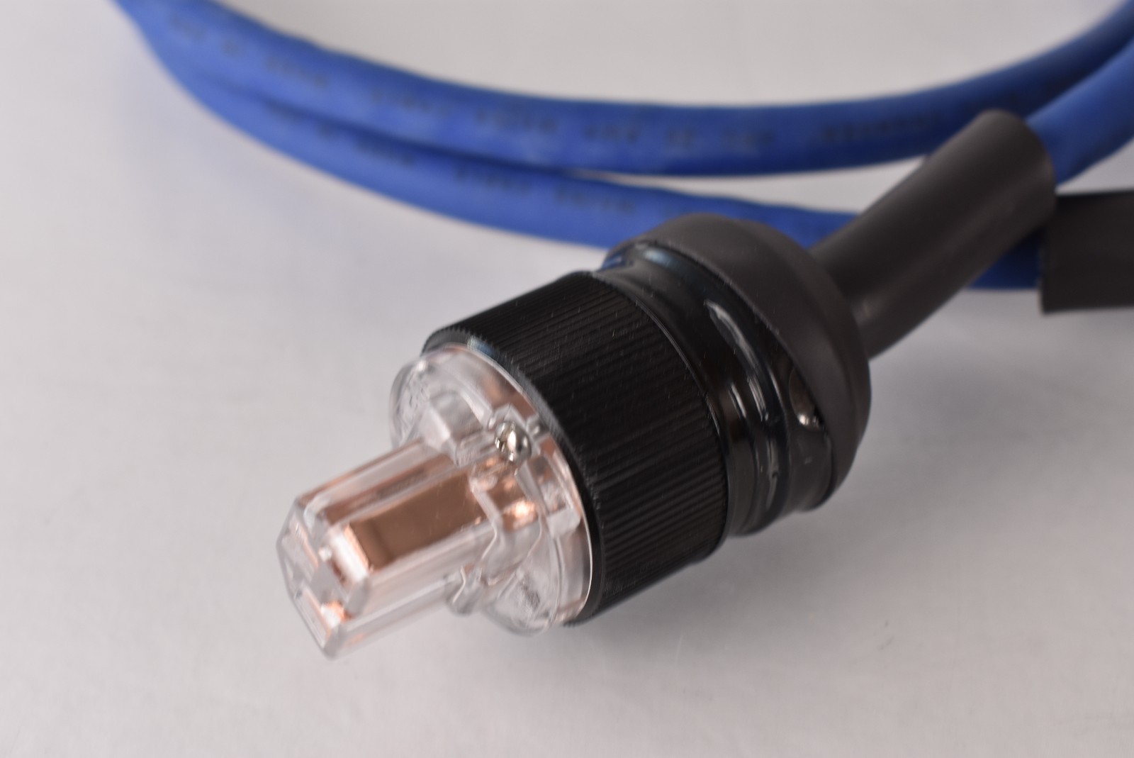 4ft Straight Wire "Blue Thunder" Power Cord IEC Mains Cable - Made In USA