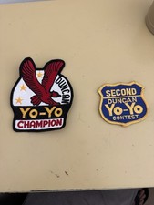 Vintage Duncan Yo-Yo champions Patches Lot Of 2 Second Place