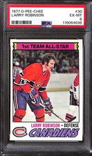 1977 O-Pee-Chee #30 Larry Robinson PSA 6 EX-MT 116064638 