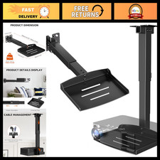 Adjustable Projector Ceiling Mount - Wall/Ceiling Bracket, 22 lbs Capacity, Comp