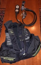 Dacor XLB Pacer regulator Oceanic Guage Set + Calypso Sz M Buoyancy Compensator
