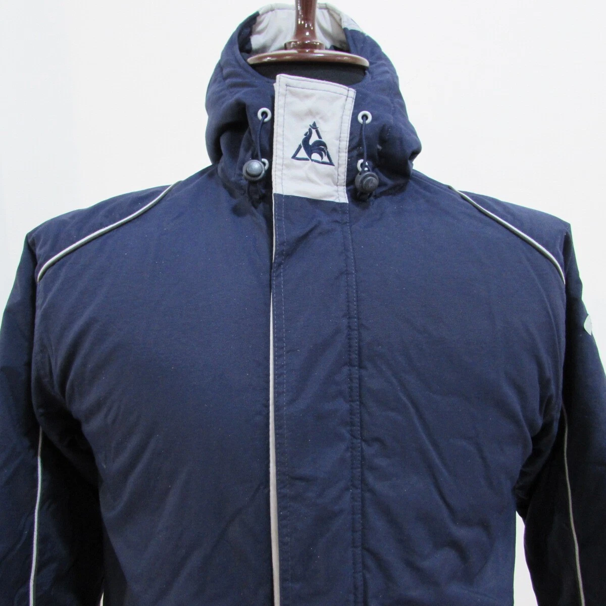 Veste Vintage Le Coq Sportif – Années 70, Bleue, Made In France, Taille 16 Ans (XS)