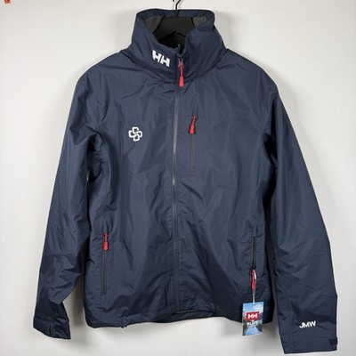 Helly Hansen Crew Hooded 2.0 Men's Jacket Navy Blue Medium NEW WITH TAG *Logo*