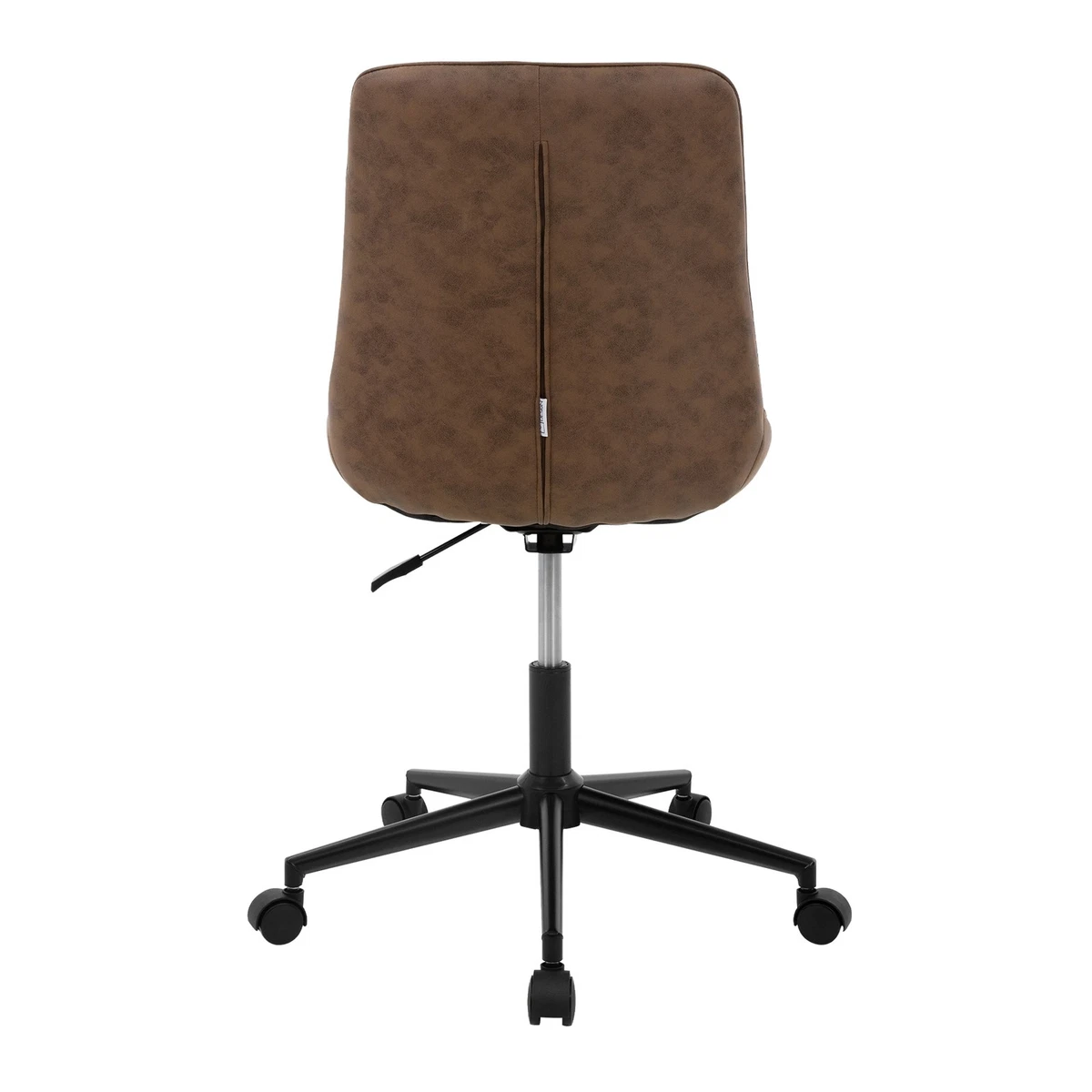 Silla para escritorio asiento ergonomico marrón sillón giratorio con 5 ruedas