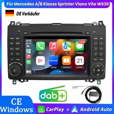 Für Mercedes A/B Klasse Sprinter Vito W639 Autoradio Carplay CD DVD Player DAB+