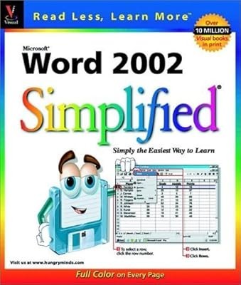 Word 2002 Simplified (Visual Read Less, Learn More), Maran, Ruth, Used; Very Goo