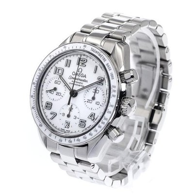OMEGA Speedmaster 324.30.38.40.04.001 38mm SS White Dial Automatic Watch #C4640