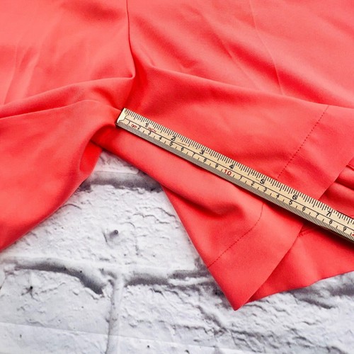 Coral Bay Shorts Womans 4 Golf Bermuda Flat Front Stretch Coral High Rise - Picture 6 of 7
