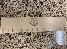 Steinway Grand Piano Brass Modern Fallboard Decals Pack of 2