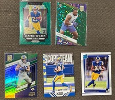 Los Angeles Rams Rookie Lot Blake Corum, Byron Young, Jacob Harris & Cooper Kupp