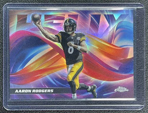 2025 Topps Chrome Aaron Rodgers Base (RAW)