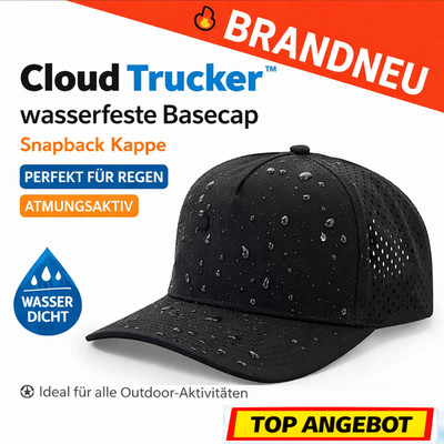 Cloud Trucker  Premium TruckerCap atmungsaktiv Outdoor Snapback Kappe wasserfest