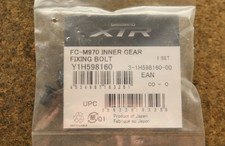 Bulloni corona pedivelle Shimano XTR FC-M970 retrò Oldschool NOS NEW NIP