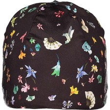 Obermeyer L6806 Women's Black Floral First-on Fleece Lined Hat Size L/XL