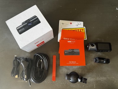 Vantrue N4 3-Channel DashCam   1440P Front, 1080P Inside & Rear - Open Box￼