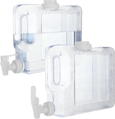 2 PCS 0.79 Gallon/ 3L Refrigerator Water Dispenser for Fridge Plastic Drink Disp