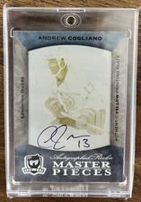 2007-08 UD The Cup Andrew Cogliano Rookie Masterpieces Auto 1/1 #Y-130 RC