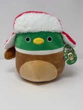 Squishmallows Avery the Mallard Duck Christmas Plush 7.5" with Hat