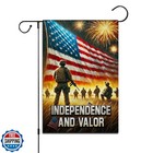 Flagmeup8386 Military Tribute Garden Flag 12x18 Inch - Us Soldiers Standing w