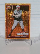 2021 Topps Archives 1991 Topps Rogers Hornsby Orange Hot Foil #14/15. Card# 193 