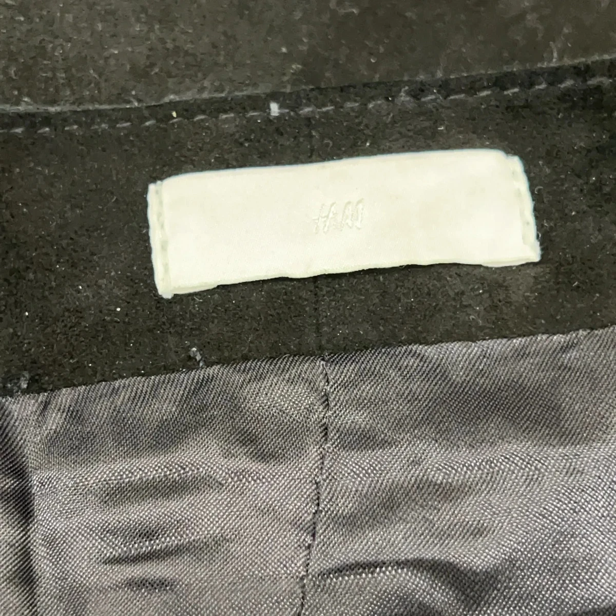 H&M Trend, Wickelrock, Größe: 38, Schwarz, Wildleder/Polyester, Einfarbig #4Y8