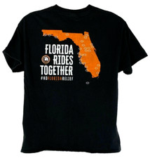 Harley Davidson HD Florida Relief Mens L Short Sleeve Crew Neck T Shirt Black
