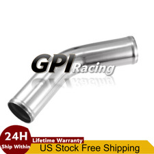 OD 38mm 1.5" Length 24" 600Mm Aluminum Alloy Tube Intercooler Pipe 45 Degree