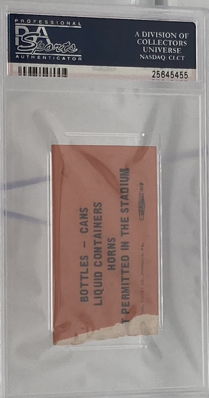 1982 PSA Ticket Pass Cal Ripken Jr. 1st HR Opening Day Baltimore Orioles VG⚾️ view 4