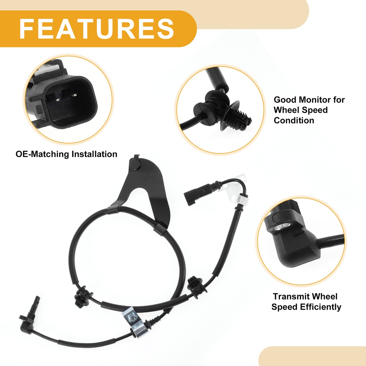 ABS Wheel Speed Sensor ABS Sensor No.52084783 for Chevrolet Nova