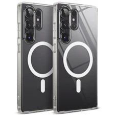 For Galaxy S25 Ultra/Plus/S25 Case | Ringke [Fusion/Magnetic] Clear Matte Cover