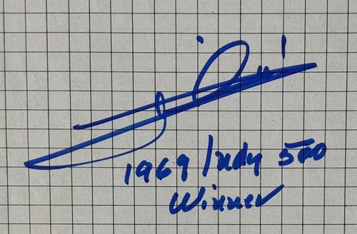 1969 Indy Indianapolis 500 Scoring Book SIGNED Mario Andretti Winner PSA DNA COA - Picture 2 of 5