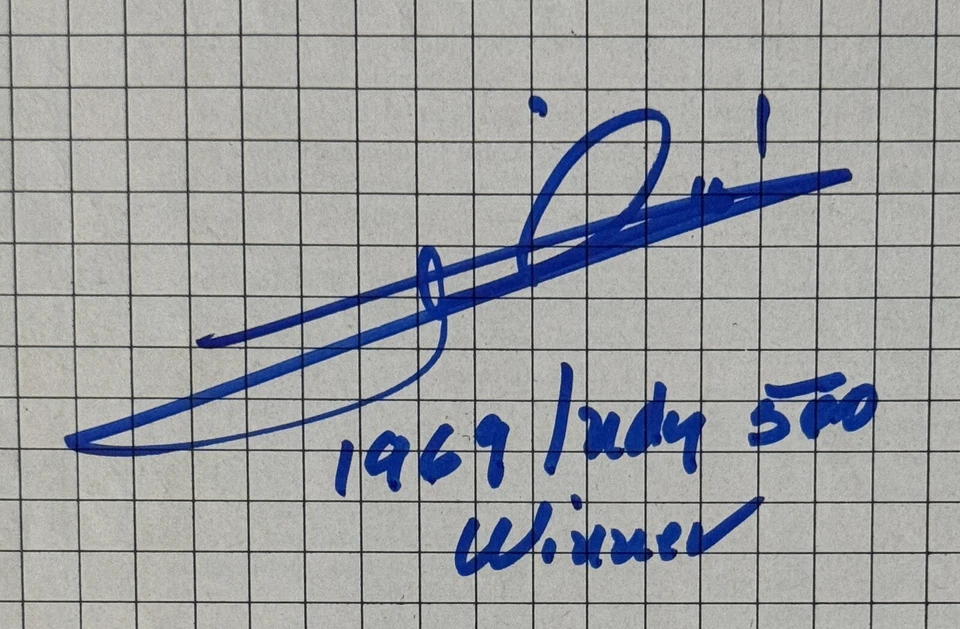 1969 Indy Indianapolis 500 Scoring Book SIGNED Mario Andretti Winner PSA DNA COA - Image 2 of 4