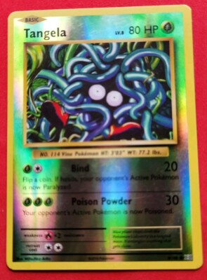 Tangela LV.8 80HP Foil Pokémon Card No. 8/198 | eBay
