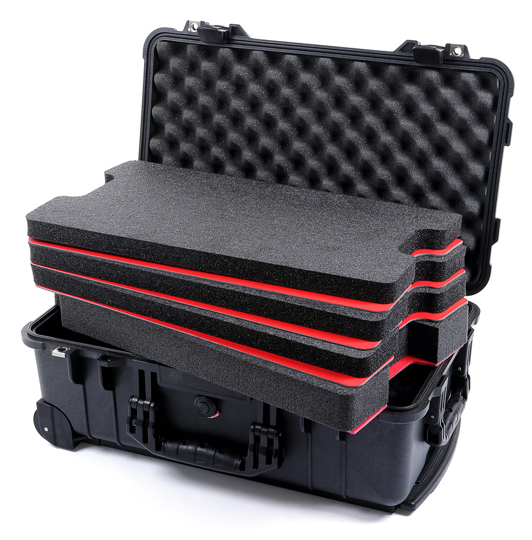 Black Pelican 1510 Case with foam - 4 piece tool foam inserts