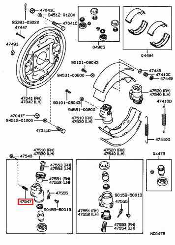 Genuine Toyota Dyna 100 YH81 YH80 LH80 Front Drum Brake Bleed Nipple x2 - Picture 12 of 12