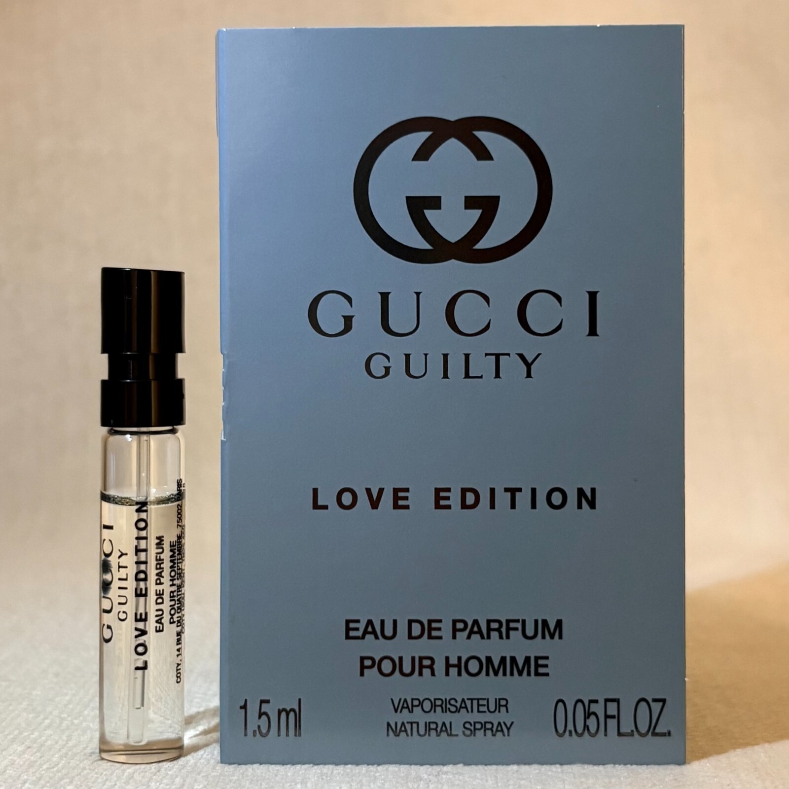 Gucci Guilty Love Edition Pour Homme Sample Spray .05oz, 1.5ml *2024*