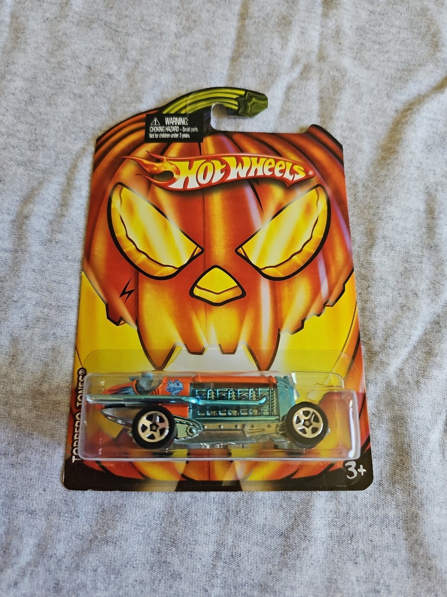 2010 Hot Wheels Fright Cars Halloween TORPEDO JONES Orange GREAT