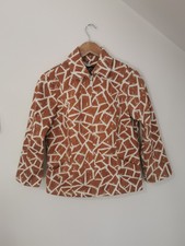Bob Mackie Jacket Wearable Art Patterned Print Abstract Animal Print Size Xs