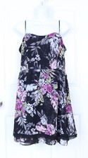 Princess Vera Wang Dress Black Floral Size 12/13 Spaghetti strap