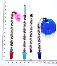 Handmade Pacifier Holder - Raggedy Ann and Andy 1