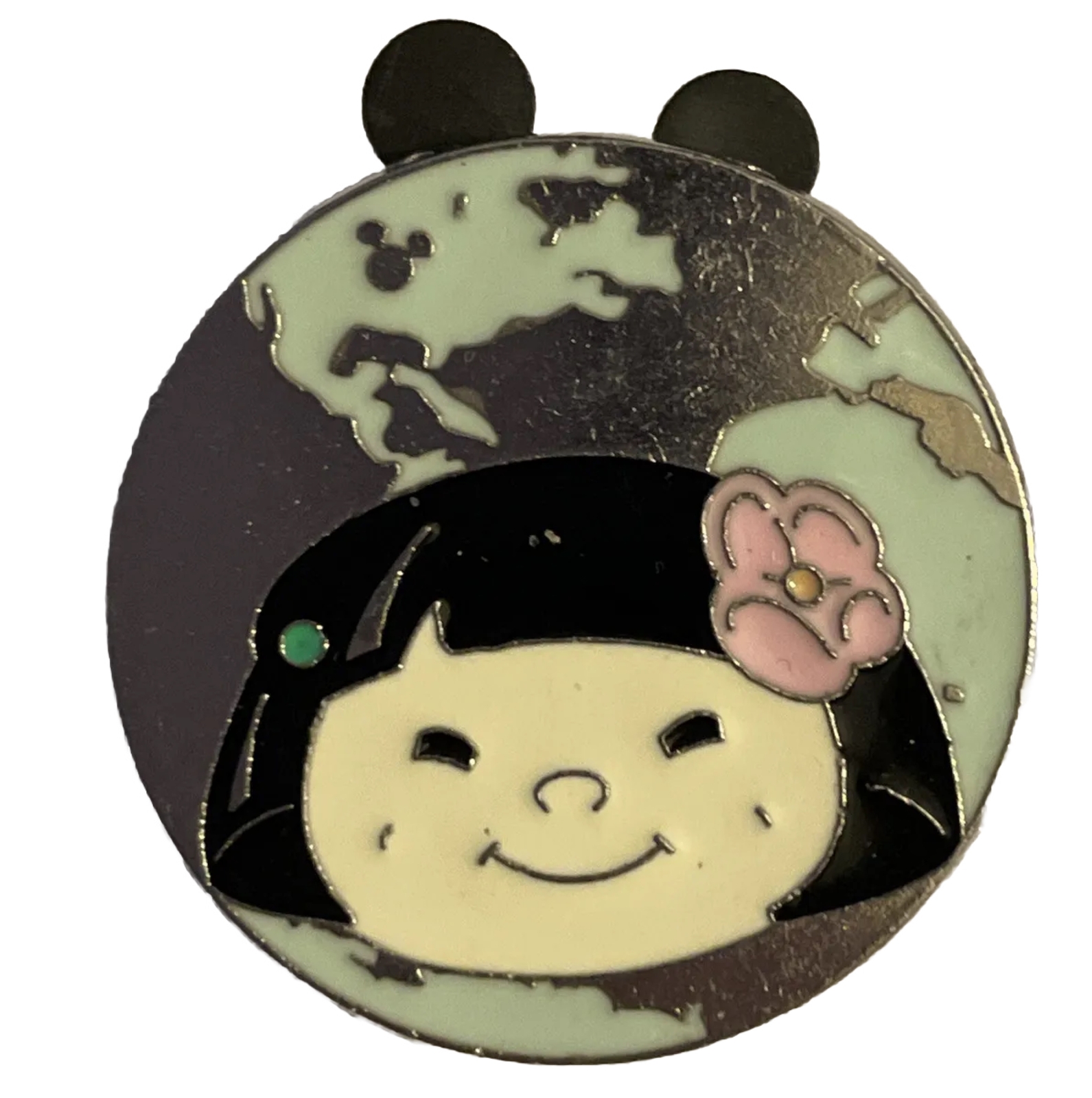 Disney Pin A Small World Ride Asia Girl Doll Hidden Mickey