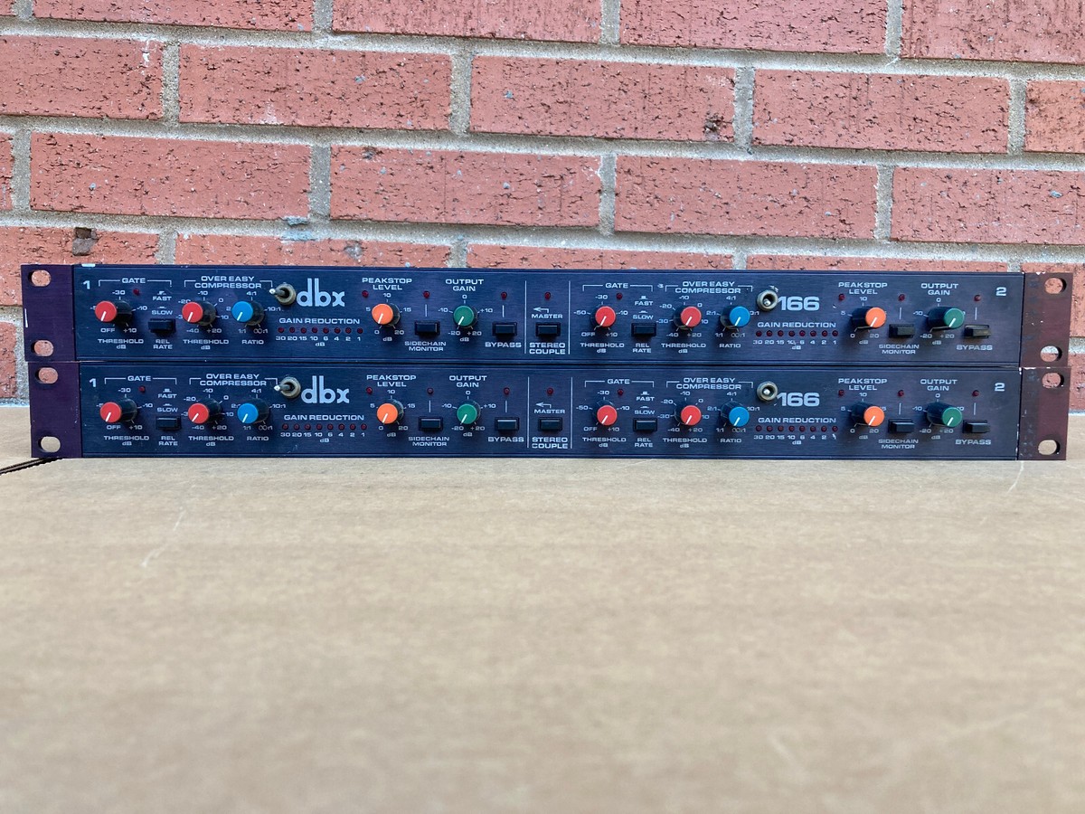 DBX 166 Sequential stereo Pair Compressor Gate dbx | eBay