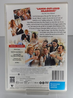 Wedding Crashers DVD 2005 Vince Vaughn, Owen Wilson, Christopher