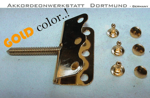 1 Spindel- Schraube, für Akkordeon Bass- Gurt, Riemen, accordion spindle screw - Bild 1 von 8