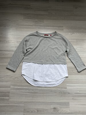 Leichter Langarm-Pullover der Marke Oliver in Grau mit