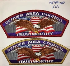 Boy Scout Denver Area Council FOS 2002 CSP Set