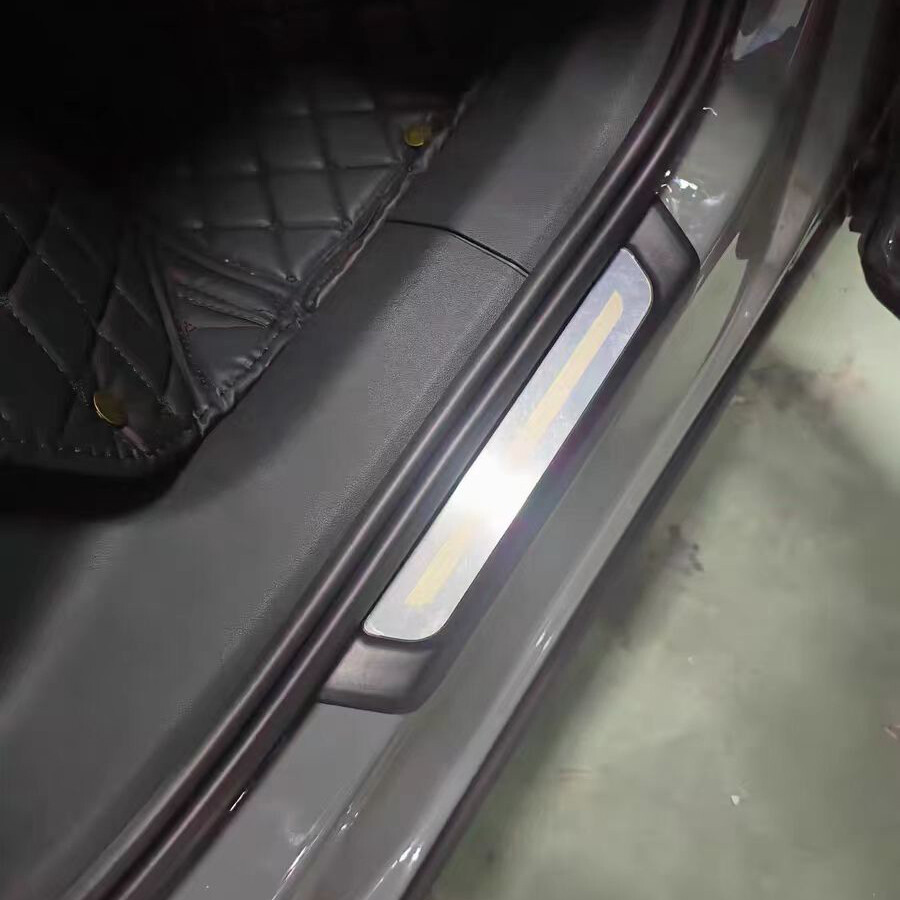 2x Rear Door Sill Scuff Plate Cover Protector Trim For Audi Q4 e-Tron 2022 on