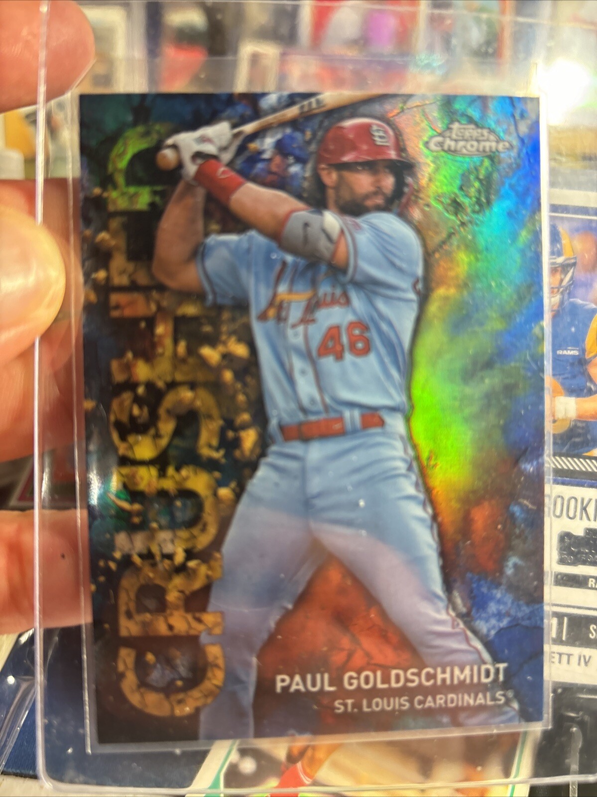 Paul Goldschmidt 2023 Topps Chrome Update Baseball Crushed Refractor C-16 SP